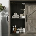 thumbnail image 3 of VEANERWOOD Farmhouse Bathroom Cabinet with Drawer & adjustable shelf, Floor Storage Cabinet for Bathroom, Kitchen, Living Room, 3 of 9