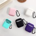 thumbnail image 4 of Gwong Electrónica 4pcs Auriculares Bolsa de almacenamiento Cubierta protectora de silicona de silicona a prueba de scratch para AirPods 1/2, 4 of 6