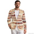 thumbnail image 2 of Psesaysky Long Sleeve Business Casual Suit for Prom Weddings, Polyester Slim Fit Mens Blazer Suit Jacket with One Button, 2 of 8