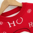 thumbnail image 3 of GYRATEDREAM Toddler Little Girl Boy Christmas Sweatshirt Kid Ugly Santa Claus Reindeer Tree Sweater Pullover Shirt Xmas Long Sleeve Tee Top Clothes for 6Y Red, 3 of 9
