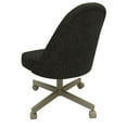 thumbnail image 2 of M-235 Swivel Metal Dining Caster Chair - Sanora Brown - Beige, 2 of 2