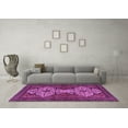 thumbnail image 3 of Ahgly Company Indoor Round Abstract Purple Modern Area Rugs, 8' Round, 3 of 4
