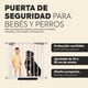 thumbnail image 2 of SAYCHEESE Puerta de Seguridad para Bebés y Perros Reja Ajustable 73 cm Altura 85 cm, 2 of 9