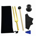 thumbnail image 1 of Weighted Acoustic Tuning Fork Set for Sound Therapy Slider Design Silver Gold Multiple Frequencies, 1 of 4