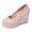 White, variant on Platform Wedge High Heels Dressy Shoes for Women 2026 Spring Fall Fashion Casual Suede Pointed Closed Toe Chunky Heeled Slip on Dress Pumps Business Office Footwear White Size 6.5