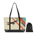 thumbnail image 7 of FORMRS Laptop Tote Bag for Women with 15.6" Computer Compartments Handbag, Colorful Plane Stripes, 7 of 7