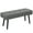 Grey, variant on 39" Entryway Bench w/ Padded Seat and Steel Legs for Bedroom, Grey