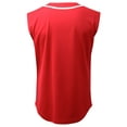 thumbnail image 2 of Ma Croix Mens Casual Sleeveless Baseball Jersey Team Vest, 2 of 6