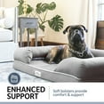 thumbnail image 5 of PetFusion Ultimate Orthopedic Memory Foam Dog Bed & Lounge with Medium Firmness Pillow, Waterproof Liner & Breathable Cotton Cover, Extra-Large XL, Brown, 5 of 9