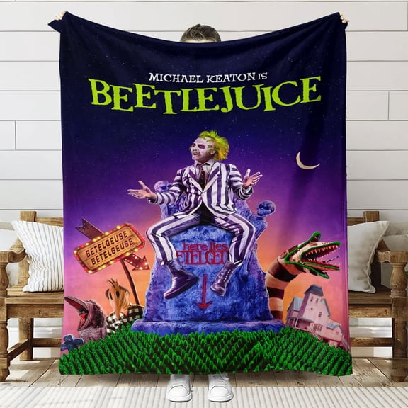 beetlejuice Throw Blanket Gifts for Fans Lover Girls Boys Women Present Hoodie Him Bed 40"x50"