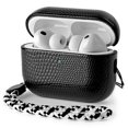 thumbnail image 1 of Funda de cuero RIXENY para AirPods Pro 3 2025, negra, 1 of 7