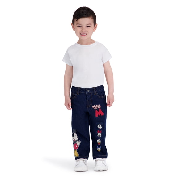 Mickey Mouse Toddler Boy Denim Pant, Sizes 12M-5T
