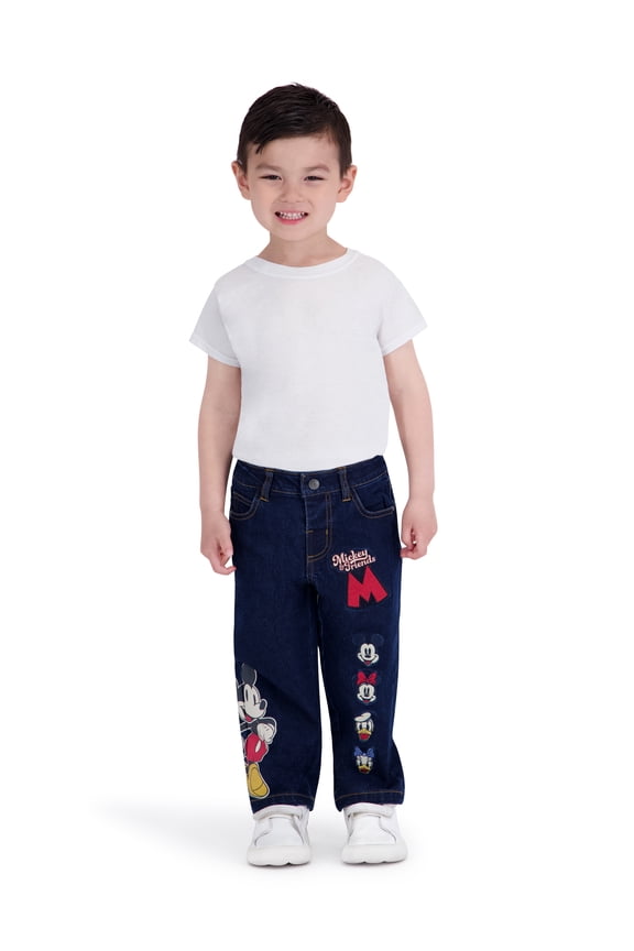 Mickey Mouse Toddler Boy Denim Pant, Sizes 12M-5T