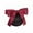 Wine Red, variant on Sunsanly Women Hair Snood Net Bowknot Decor Barrette Elastic Mesh Hair Bun Cover Bow-Knot Decor Hair Clip Hairnet Clips