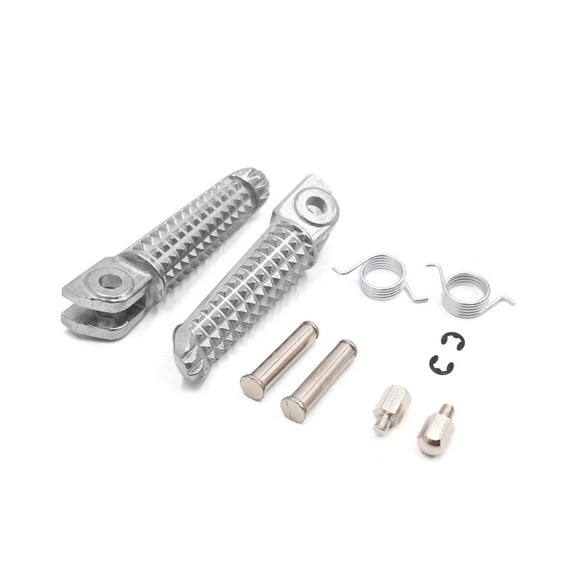 Unique Bargains Pair Aluminum Alloy Nonslip Motorcycle Front Foot Pedal Footrest Pegs for Yamaha