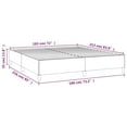 thumbnail image 2 of vidaXL California King Bed Frame, Velvet Upholstered Platform Bed Frame, Light Gray, No Mattress, 2 of 8