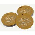 thumbnail image 3 of Inkdotpot Pack Of 50 Real Silver Foil Paper Tags Merry Christmas & Happy New Year Text Favor Hang Tags, 3 of 7