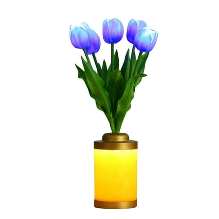 

LED Tulip Vase Night Light Ornament USB Plug-in or Battery Powered Home Decor