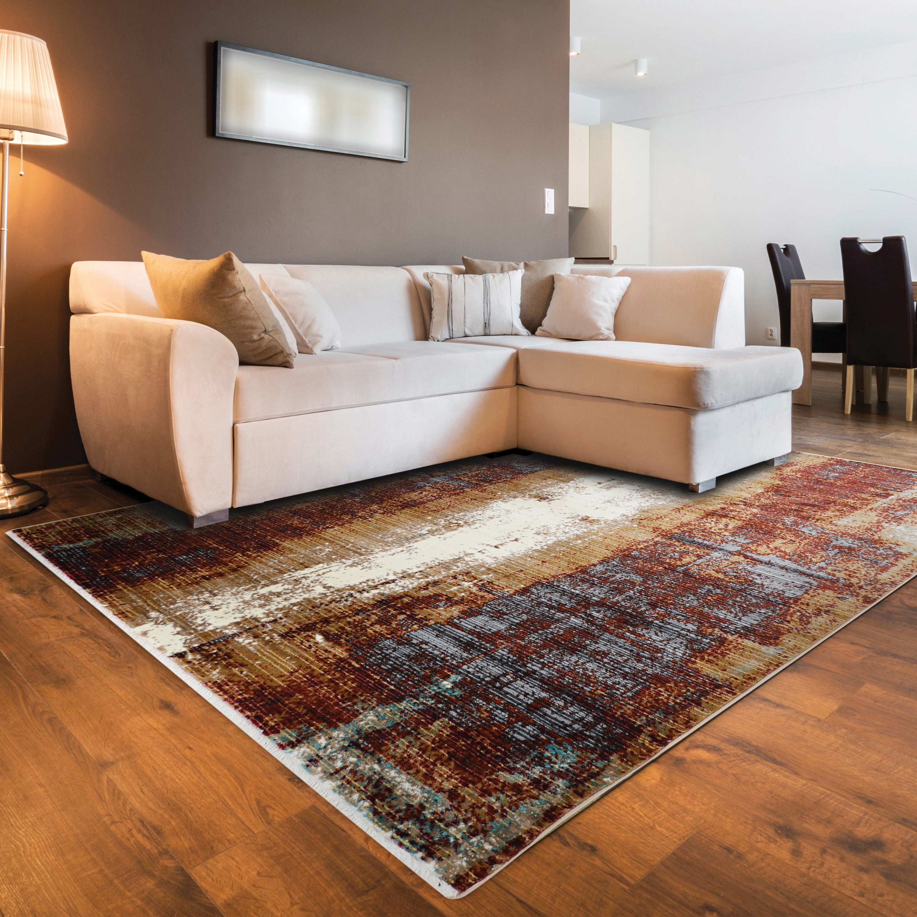 Illusions Canyon Beige Area Rug 8x11