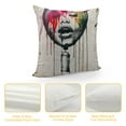 Autua Graffiti Paint Graphic Decorative Cushion Throw Pillow Cover for
