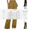 thumbnail image 4 of TaTaai Womens Casual Pants Elastic Waist Loose Fit Straight Leg Tencel Twill Trousers for Spring Summer Daily Gift, 4 of 9