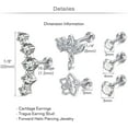 thumbnail image 3 of Briana Williams 16G Tragus Earrings for Women Stainless Steel Diamond Cartilage Earring, 3 of 4