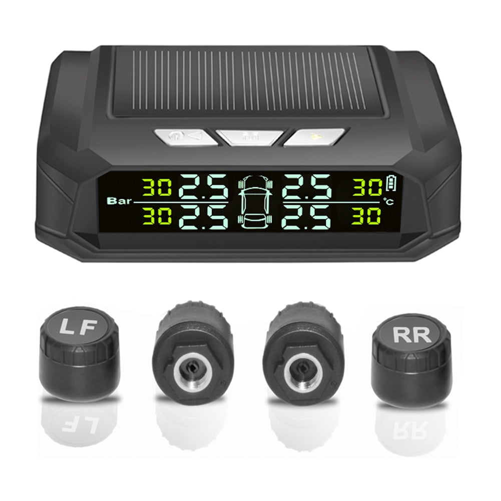 Système TPMS Solaire Sans Fil Avec 4 Capteurs Externes - Écran 3.5" - Pour Camion/Remorque - Pression 0-6 Bar - 5
