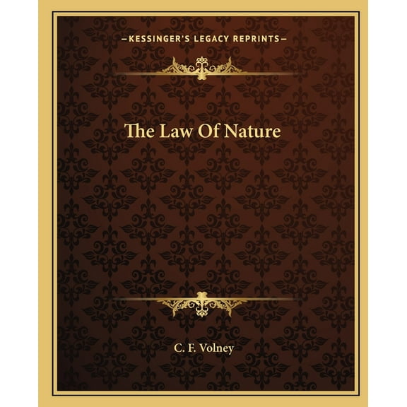 The Law Of Nature (Paperback)