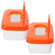 thumbnail image 4 of FELTECHELECTR Dispensador de toallitas húmedas para bebé, contenedor de toallitas húmedas, soporte para pañuelos, color naranja, 2 unidades, 4 of 5