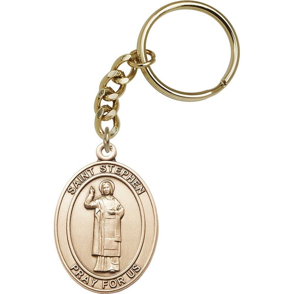 Gold Oxide St. Stephen the Martyr Keychain