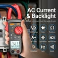 thumbnail image 2 of 4000 Counts Digital Clamp Meter with NCV - Backlit, Measures AC/DC Voltage/Current, Auto-Ranging Electrical Tester for DIY & Professional Electricians, 2 of 4