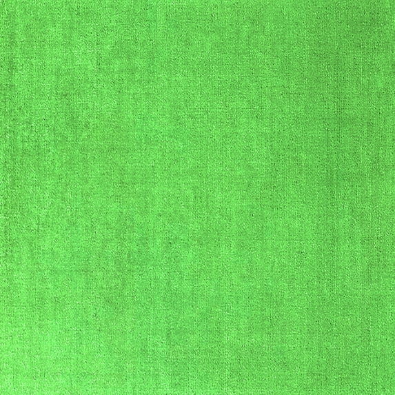 Ahgly Company Indoor Square Oriental Green Industrial Area Rugs, 7' Square