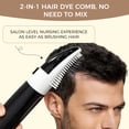 thumbnail image 4 of OUKEYA 2‑in‑1 Hair Dye Comb, Chestnut Brown One‑Step Herbal Hair Color for Gray Hair Coverage, 6.76 fl oz, 4 of 7