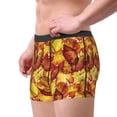 thumbnail image 4 of Balery Autumn Mosaic Maple Leaves Men's Boxer Briefs, Soft and Breathable Cotton Underwear with nylon Waistband-Small, 4 of 9