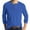 BC07-Blue, variant on Mens Long Sleeve Henley Shirts Stretch Casual 3 Button Tee Baisc Plain Soft Basic Tops For Men Beige 2XL