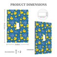thumbnail image 3 of Haiem Rubber Duck Pattern Decorative Wall Plates, 1-Gang 5.0" x3.0", Unbreakable Thermoplastic Faceplate Cover for Decorator Receptacle Outlet & Switch-Style T, 3 of 6