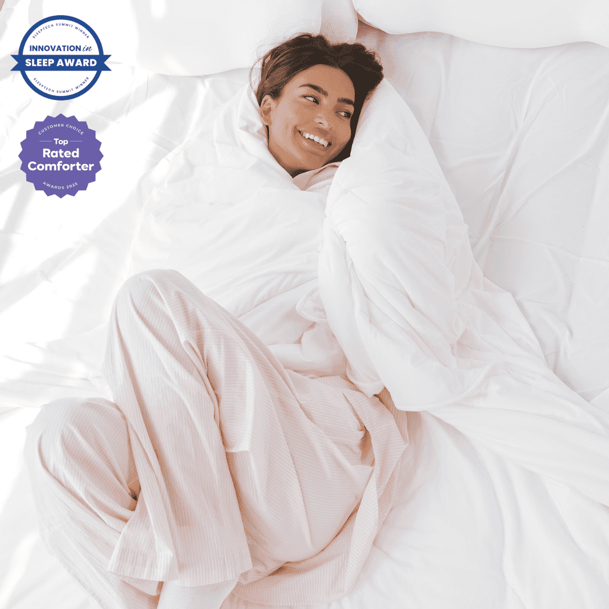 Mellow Cloud Cold Cooling Comforter, Dual-Sided Arctic Silk & CloudKnit, Lightweight Summer Quilt, Machine Washable, King/California King, Gray