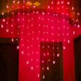 thumbnail image 3 of LINLIN Heart Shape Window Curtain Icicle Fairy Lights,34 Butterfly 128LED Curtain Icicle String Lights 8 Mode Twinkle Lights Battery-Powered for Christmas Wedding Party Decoration, 3 of 6