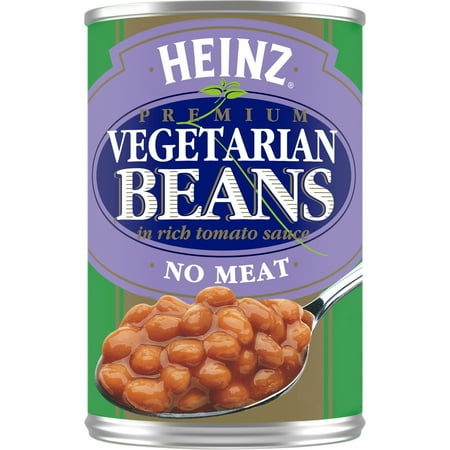 Heinz Premium Vegetarian Beans in Rich Tomato Sauce with No Meat, 16 oz Can