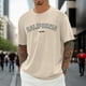 thumbnail image 3 of Camiseta oversize de verano para hombre - Cuello redondo y manga corta con estampado urbano - Camiseta deportiva holgada e informal, 3 of 5