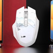 2.4G Bluetooth Dual-Mode Rechargeable Computer Notebook Silent Wireless Mouse ,White