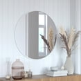 thumbnail image 2 of Flash Furniture Julianne 30" x 30" Silver Modern Wall Mounted Mirror, 2 of 12