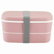 Microwavable 2 Layer Lunch Box with Compartments Leakproof Bento Box Insulated Food Con_wm25