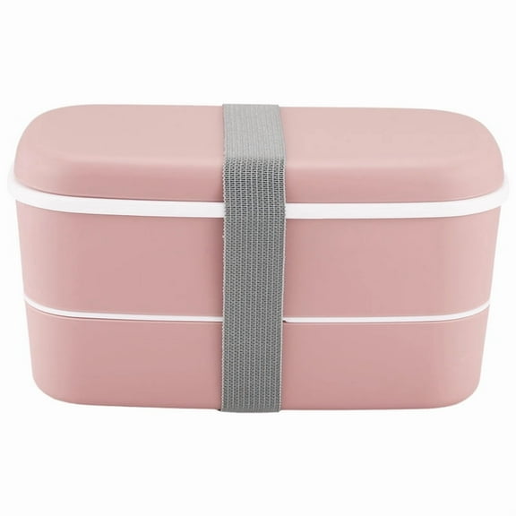 Microwavable 2 Layer Lunch Box with Compartments Leakproof Bento Box Insulated Food Con_wm25