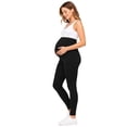 thumbnail image 3 of Sweet Hearts 2-Pack Maternity Leggings for Women- High Waist Maternity Pants Pregnancy Clothes for Women Made in USA, 3 of 7