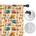 thumbnail image 4 of Blackout Kids Curtains,Cartoon Construction Vehicles Mixers Childrens Insulated Curtains Set Of 2,Bedroom Essentials,Toddler Room Decor 52"x63", 4 of 5