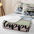 thumbnail image 4 of Erosebridal Happy Camping Camper Twin Quilt Set, Colorful Farmhouse Twin Coverlet Set, 2-Piece 1 Bedspread and 1 Pillowcase, 4 of 7