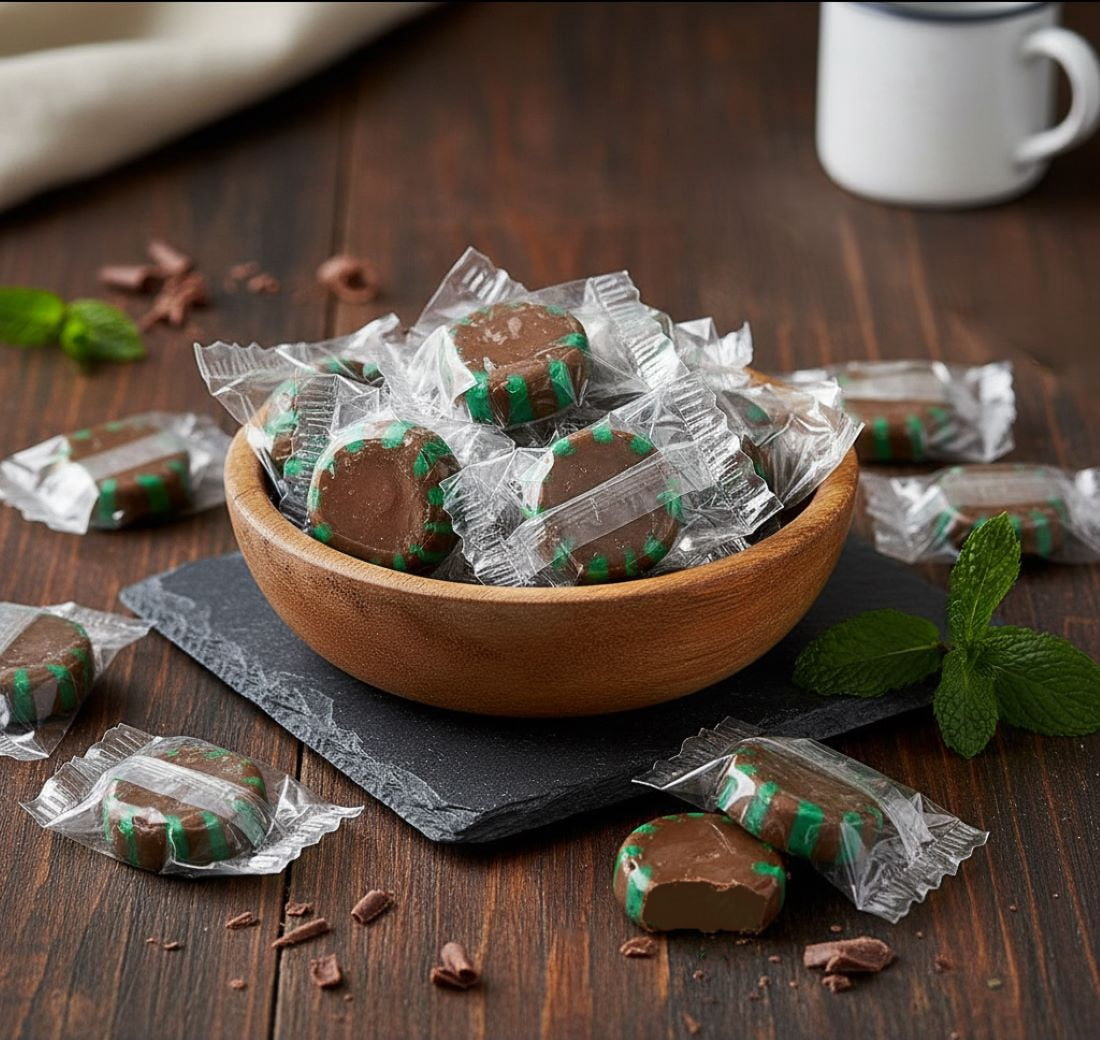 SweetGourmet Classic Chocolate Mint Hard Candy, 3 Pound Bag, 210
