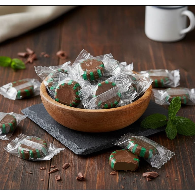 SweetGourmet Classic Chocolate Mint Hard Candy, 3 Pound Bag, 210