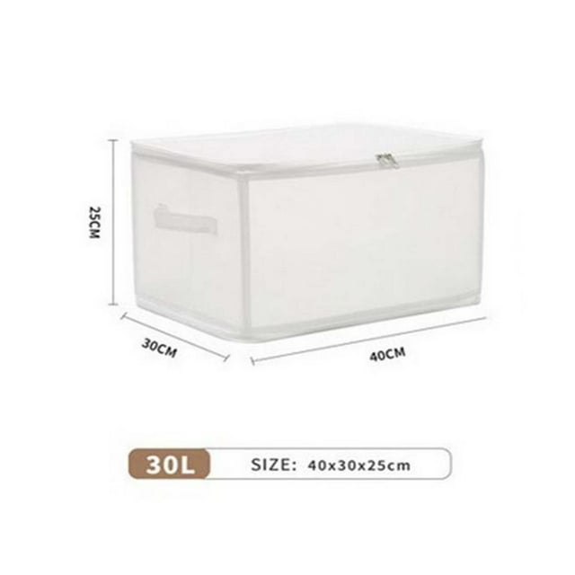 Large Toy Box, Transparent 7 Pc Set Storage Container for Clothing Quilts and Household Sorting